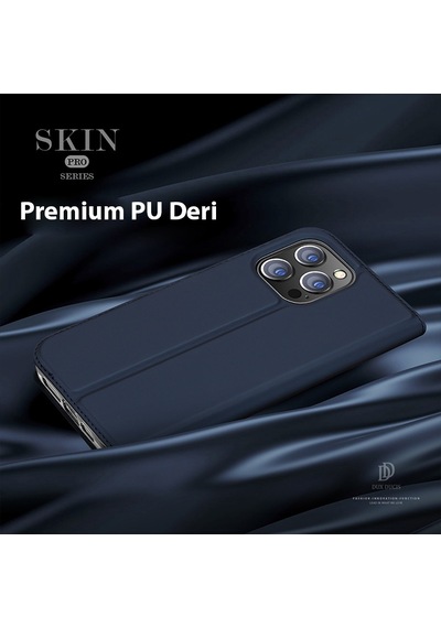 Dux Ducis Apple Uyumlu iPhone 14 Pro Max 6.7 Kılıf Skin Pro Series Flip Cover