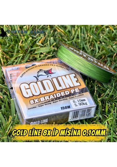 Gold Line 8x Örgü İp Misina 150m 0.10mm 5.90kg Çeker