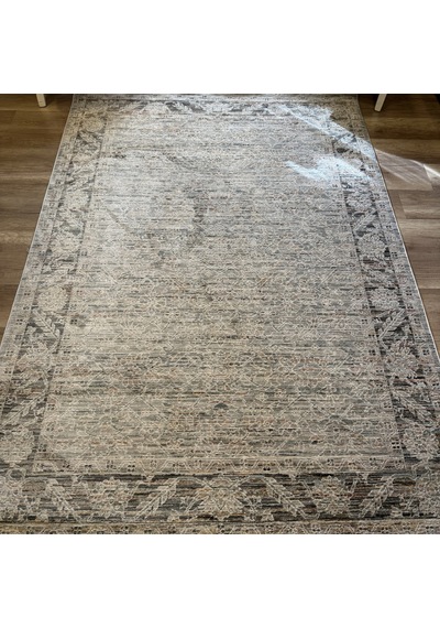 Hoom Rugs Kz88c Modern Makine Halısı Gri Kahve Bej