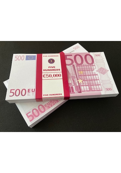 Yeni 5 Deste 500 Euro Geçersiz Eğlence Oyun Şaka Düğünde Para