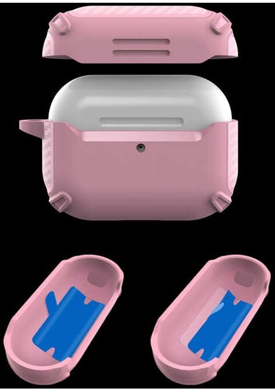 Apple Uyumlu AirPods 1. / 2. Nesil Kılıf Karbonfiber Tpu Silikon Kılıf 26 001