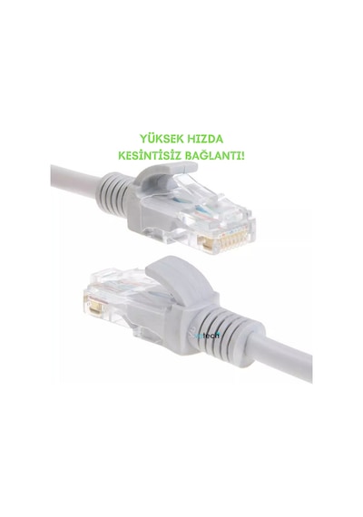 Vetech CAT6 15 MT Lan Ethernet Kablosu Fabrikasyon İnternet Kablo