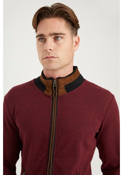 1021 Dewberry Erkek Sweatshırt-bordo Bordo