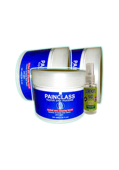 Painclass Kuyruk Yağı 3 Adet 100 Ml + Çörek Otu Yağı Teskin Yağı 30 Ml Diğer