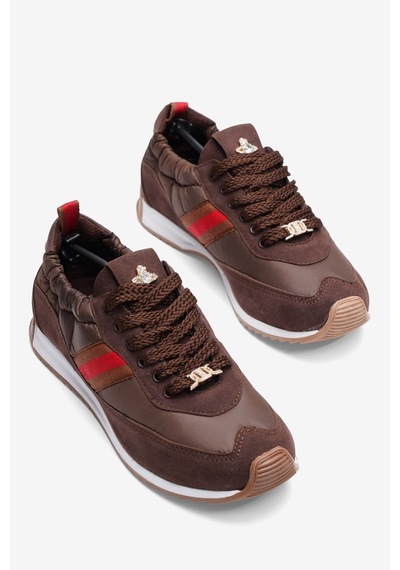 Mubiano Kadın Paraşüt Sneaker Süet Detaylı Taş Aksesuarlı Günlük Spor Ayakkabı Leya Kahverengi Mubiano Kadın Paraşüt Sneaker Süet Detaylı Taş Aksesuarlı Günlük Spor Ayakkabı Leya Kahverengi