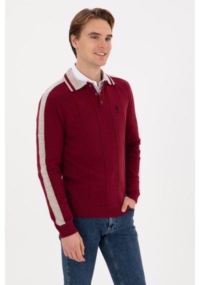 U.S. Polo Assn. U.s. Polo Assn. Erkek Plum Kazak /triko 50315043-vr177 New Plum
