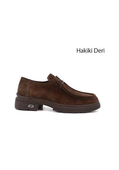 Gönderi(R) Gönderi R Kahve Süet Bağcıklı Hakiki Deri Comfort Ayakkabı Kahve