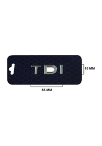 Volkswagen Uyumlu Tdı Krom Yazı 15 53 Mm