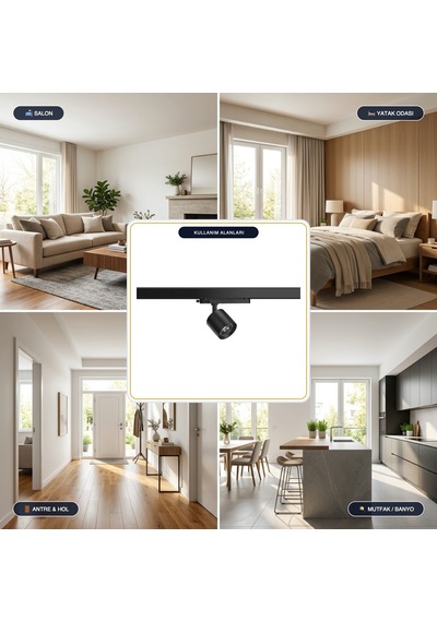 Goya 30w Samsung Ledli Ray Spot Mağaza Aydınlatma Armatürü - Gy-3657 Diğer