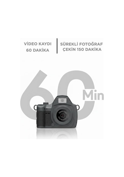 Dijital Fotoğraf Makineleri Video Mini Kamera 2k Video 128gb Destekli Cmr42 Siyah