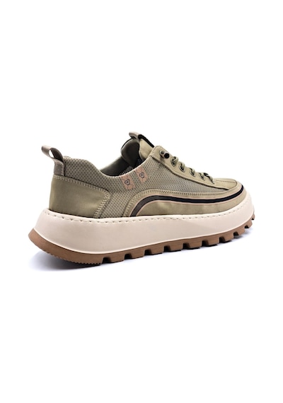 Guja 26y514 Erkek Tekstil Lastikli Kalın Taban Sneaker Ayakkabı Haki