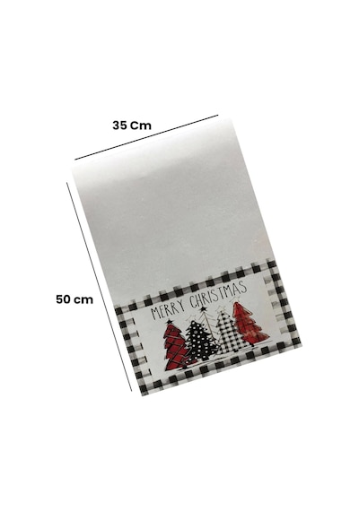 Valerine Life Merry Christmas Mutfak Kurulama Fırın Beyaz El Havlusu %100 Pamuklu 35x50cm 2 Adet Beyaz