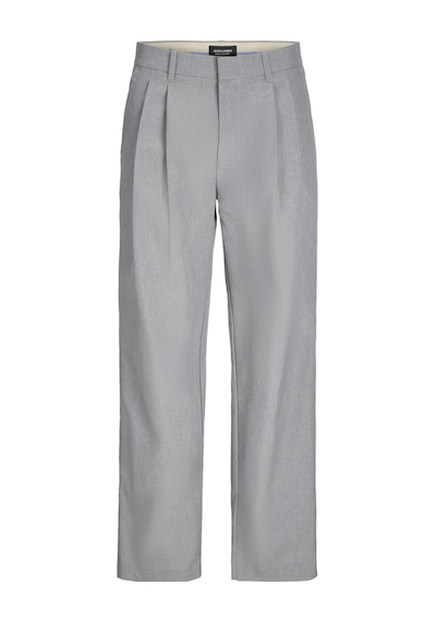 Jack & Jones Erkek Pileli Genis Kesim Pantalon - Bill - 12266756 Light Grey Melange Gri Melanj