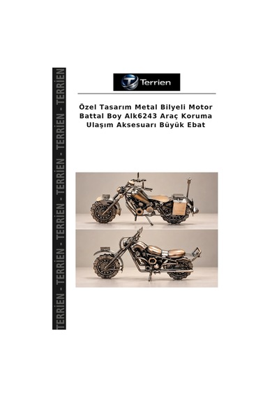 Özel Tasarım Metal Bilyeli Motor Battal Boy Alk6243 Araç Koruma Ulaşım Aksesuarı Büyük Ebat