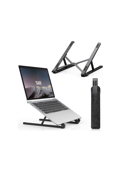 Bix Saiji X2 Taşıma Çantalı Alüminyum Notebook Laptop Standı Siyah
