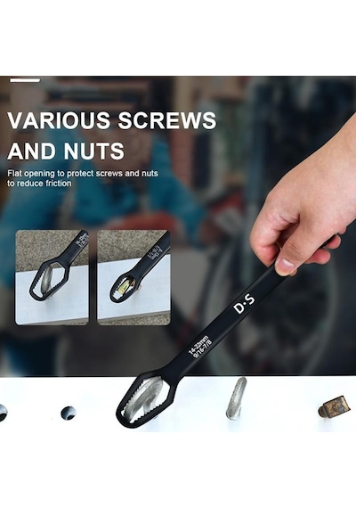 Universal Anahtarı Çift Kafalı Çok Fonksiyonlu 6-22mm 5668