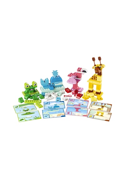 LEGO® DUPLO® Hayvan Yapma Oyunu Eğitici Oyuncak 10472 – 3 Yaş ve Üzeri için Resimli Kartlar İçeren Oyuncak Yapım Seti (94 Parça)