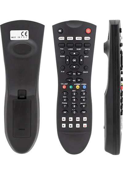 Herz Dıgıturk Plus 8002 Siyah Oval Uydu Kumandası