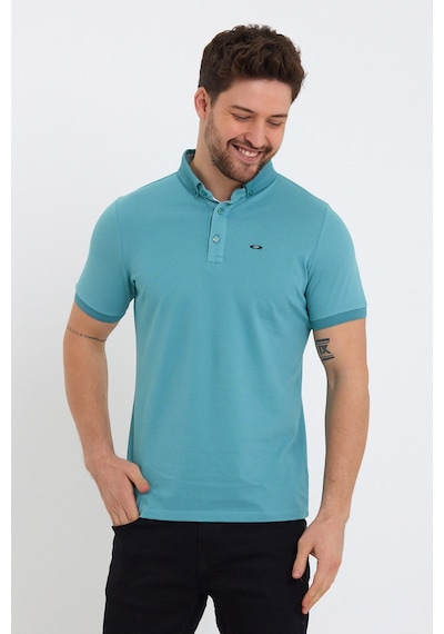 Jeus Erkek Pike Lacoste Kumaş Yakalı Mint Yeşil Tshirt Mint Yeşili