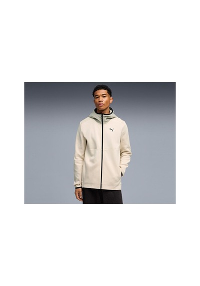 Puma Erkek Pumatech Full-zıp Hoodie Eşofman Üst 69218587 BEYAZ