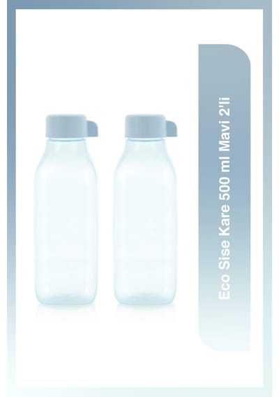 Eco Sise Kare 500 Ml Mavi 2'li Mavi