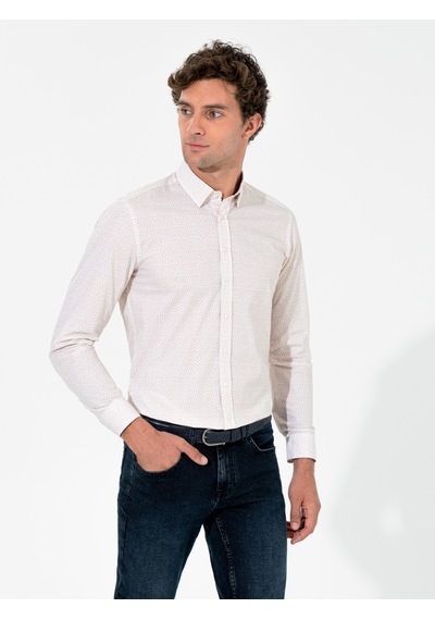 Cacharel Bej Slim Fit Uzun Kollu Gömlek 15469610 Cacharel Bej Slim Fit Uzun Kollu Gömlek 15469610
