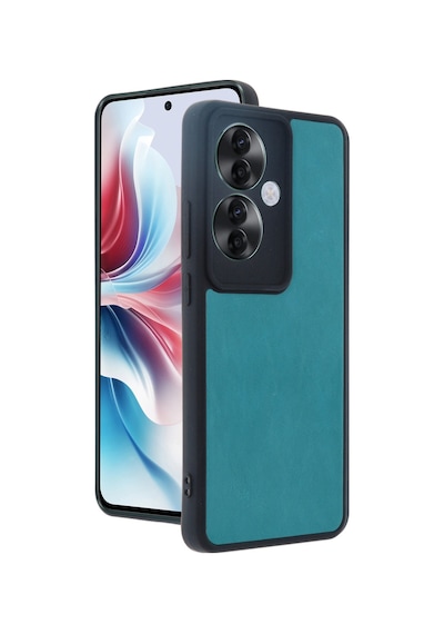 Oppo Reno 11f Uyumlu Kılıf Aras Deri Kapak - Açık Yeşil