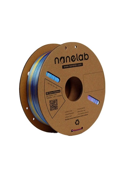 Nanelab Üç Renk Silk Pla Filament - Altın-fuşya-mavi - 1.75mm - 1kg