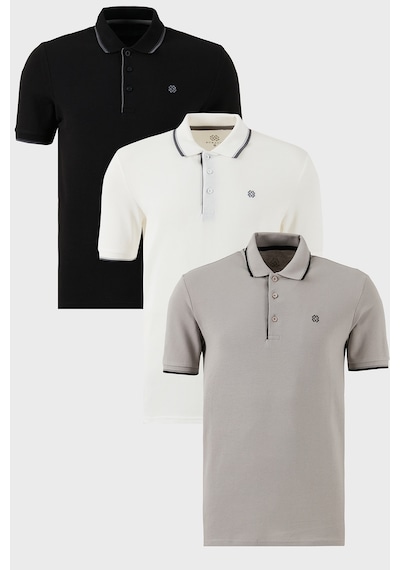 Buratti Erkek T Shirt 5902118s3 Taş-beyaz-siyah Taş-beyaz-siyah