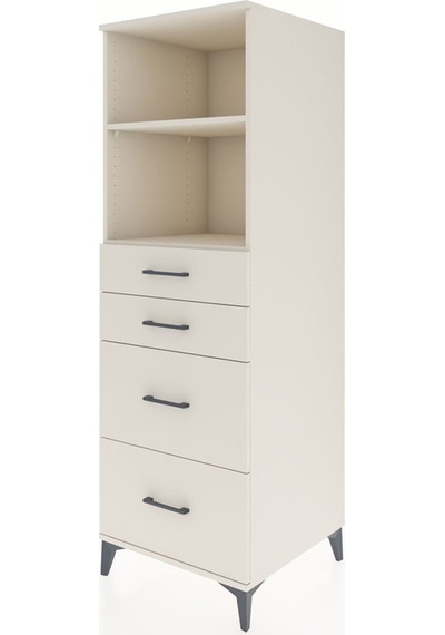 Kronos Dolap 2 Raflı 4 Çekmeceli 60x59x182 Aytaşı-aytaşı Aytaşı
