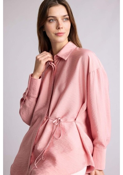 Defacto Regular Fıt Uzun Kollu Tunik H7820ax26smpn623 Pembe-pn623