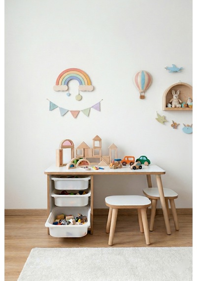Çocuk Masa Sandalye Takımı 90x45 Cm 3 Sepetli Çocuk Çalışma Ve Aktivite Masası Yaz-sil,2 Tabureli Beyaz Çocuk Masa Sandalye Takımı 90x45 Cm 3 Sepetli Çocuk Çalışma Ve Aktivite Masası Yaz-sil,2 Tabureli Beyaz