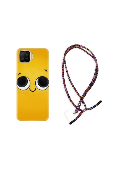 Oppo A73 Kılıf Rasta Boyun Askılı Yellow 1831