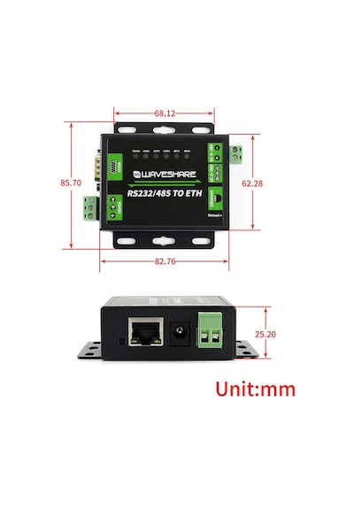 Endüstriyel Rs232/Rs485 - Ethernet Dönüştürücü