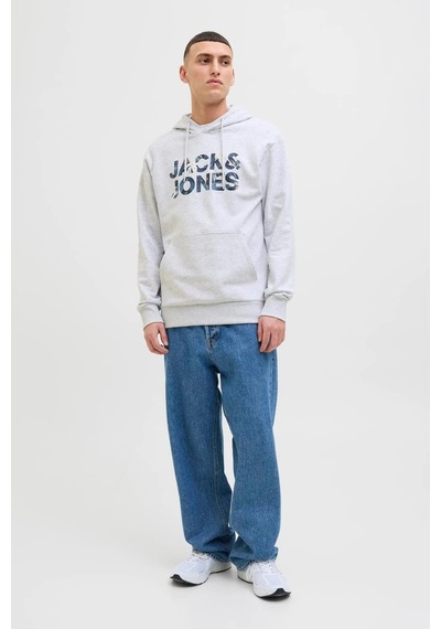 Jack & Jones Erkek Sweat 12268128 Açık Gri Açık Gri