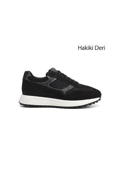 Gönderi(R) Gönderi R Erkek Siyah Süet Bağcıklı Hakiki Deri Sneaker Ddma83531647