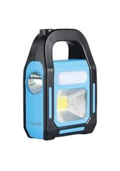 16w Solar Şarjlı Lamba, Beyaz Işık Hs 4014 Mavi