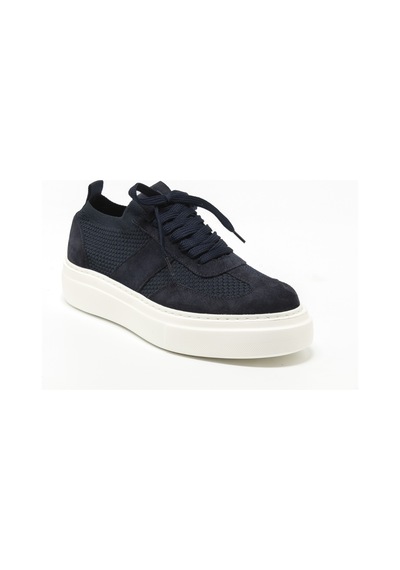 Lacivert Sneaker Günlük Erkek 23954 Huds Triko Logolu Lacivert