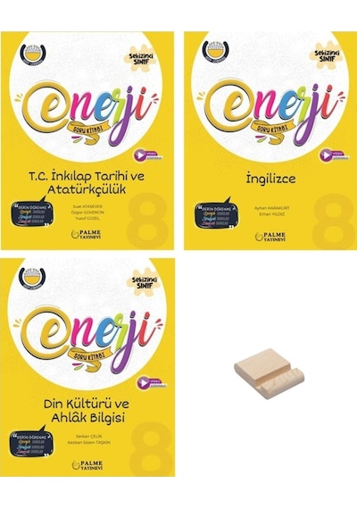 Lgs 8. Sınıf Enerji İnkılap Din Ve İngilizce Soru Bankası 3lü Set