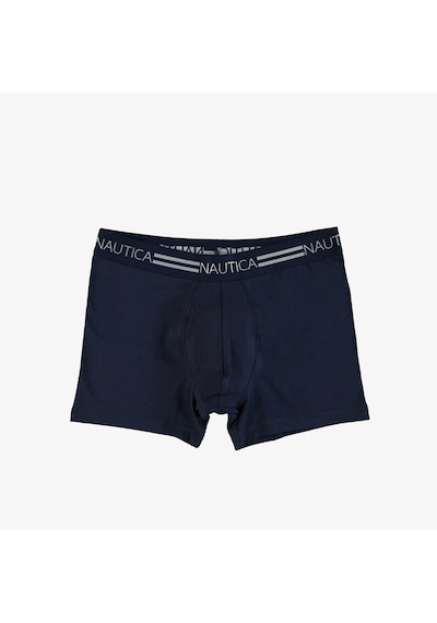 Nautica 3'lü Erkek Renkli Boxer Beyaz