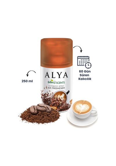 Nature's Scents Coffee Latte Oda Kokusu Yedek Makine Spreyi 250 Ml