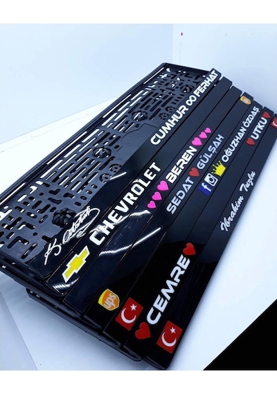 Kişiye Özel Isimli Pleksi Plakalik (2 Adet) 531226232