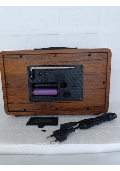Klasik Radyo Bluetooth Hoparlör Fm Radyo Usb Tf Aux Ses Bombası Müzik Çalar Mp3 Çalar - Yeşil- Tek E