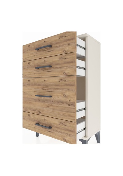 Arges Komodin 4 Çekmeceli 60x30x96 Aytaşı-çam Aytaşı