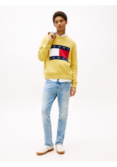 Tommy Hilfiger Austın Slım Tprd Bı0216 Co Erkek Mavi Denim Pantolon - Dm0dm21033