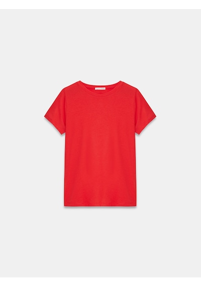 Dilvin 32852 Basic T-shirt-kırmızı