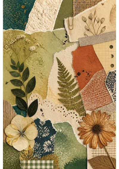 10 Sayfa Vintage Arka Plan Etiketi Vintage Ajanda Scrapbook Journal 0