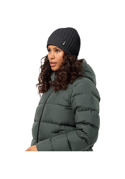 Jack Wolfskın Jack Wolfskin Rib Knit Beanie Unisex Bere 6000 Siyah