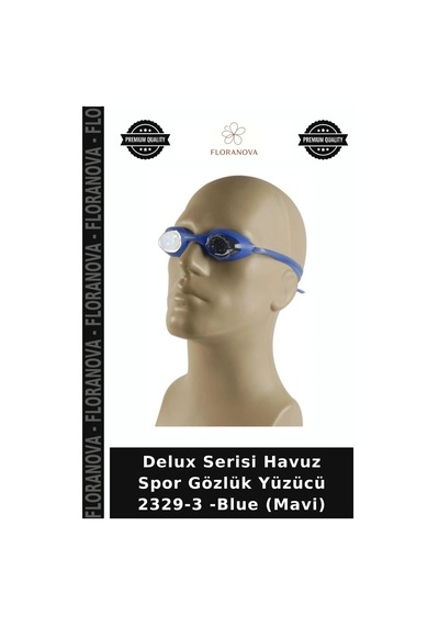 Delux Serisi Havuz Spor Gözlük Yüzücü 2329-3 -blue Mavi