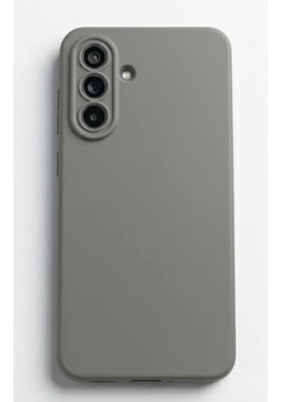 Samsung Uyumlu Galaxy A36 5g Kılıf Kamera Korumalı Silikon Rubber Arka Kapak Gri